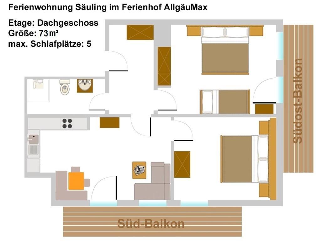 Ferienhof Allgaeumax Füssen Стая снимка